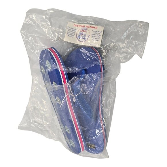 Vtg Mens Laid-Back Golf Flip Flops Sandals Cleats Size Large 12-13 Red Blue NEW - Picture 10 of 10